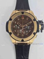 Swiss Replica Hublot Geneve Big bang Watch Black Leather